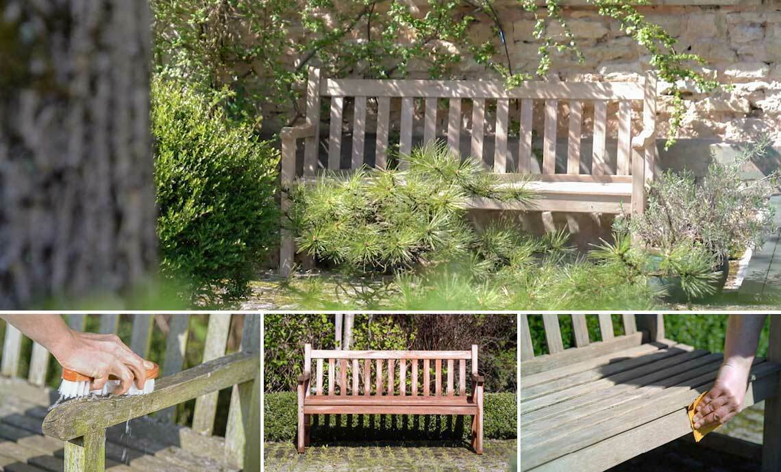 Banc de jardin: traitement du teck